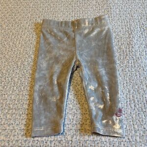 Nike Baby White Velvet Pants with Pink Wording